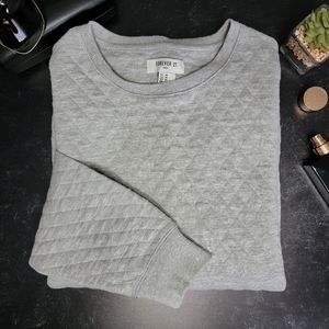Quilted Crewneck Sweatshirt